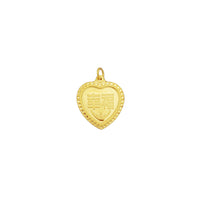 [幸福] Tiger Zodiac Sign Good Luck & Happiness Heart Pendant (24K)