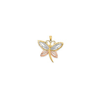 Tricolor Dragonfly Charm (14K)