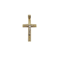 Two-Tone Cross Pendant (14K)