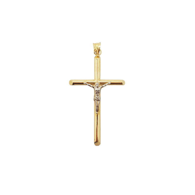 Two-Tone Crucifix Pendant (14K)