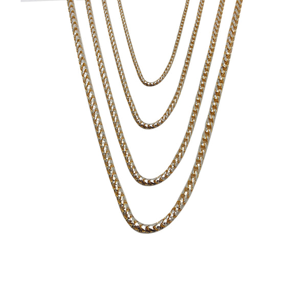 Two-Tone HOLLOW  Franco Chain (10K)