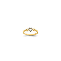 Two Tone Heart Ring (14K)