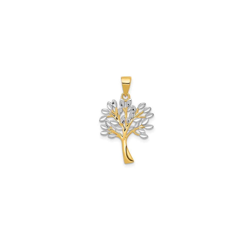 Two Tone Trees of Life Pendant (14K)