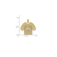 United States Navy T-Shirt Pendant (14K)