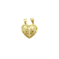 Te Amo Humming Bird Partable Heart Pendant (14K)