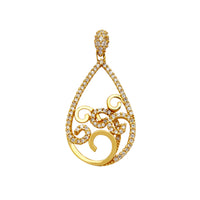 Teardrop Fancy Stone-Set Pendant (14K) Popular Jewelry New York