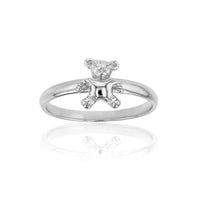 Teddy Bear Ring (Silver) Popular Jewelry New York