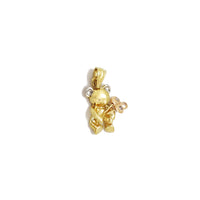 Teddy Bear w/ Flowers CZ (14K) Popular Jewelry New York