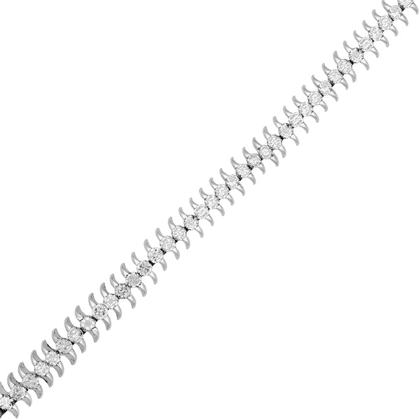 Tennis Centipede Bracelet Pendant (Silver) Popular Jewelry New York