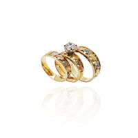Three-Piece Set CZ Ring (14K)