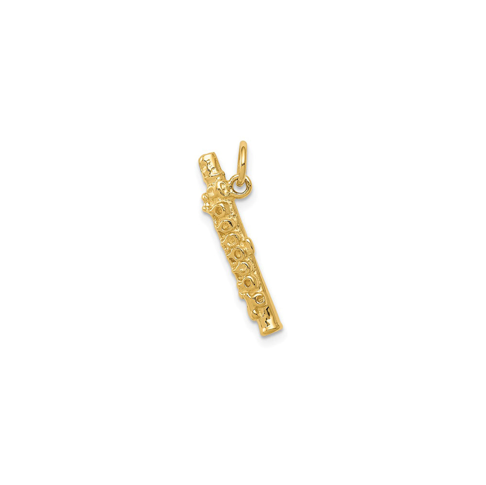 Tiny 3-D Flute Pendant (14K)