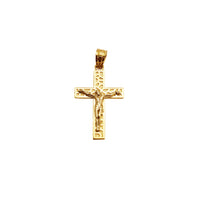 Mini Cobbled Crucifix Cross Pendant (14K)