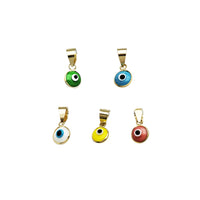 Tiny Evil Eye Pendant (14K)