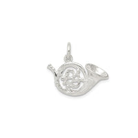 Tiny French Horn Pendant (Silver)