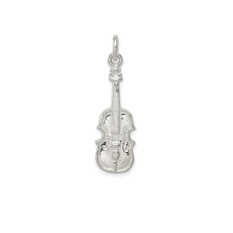 Tiny Violin Pendant (Silver)