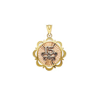 Liontin Tri-Warna 15 Taun (14K) Popular Jewelry New York