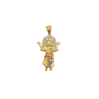Tri-Color Diamond Cuts Baby Jesus Pendant (14K) Popular Jewelry New York