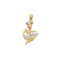 Háromszínű Love Rose & Vines Quinceañera medál (14K) Popular Jewelry New York