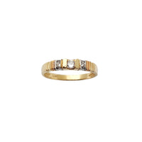 Tri-Color Stone-Set Ring (14K) Popular Jewelry New York