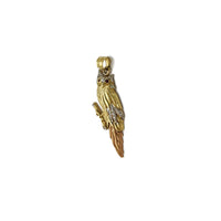 Tri-Color Owl Pendant (14K) New York Popular Jewelry
