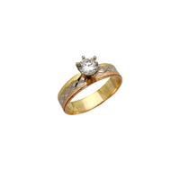 Tri-Tone Engagement Ring (14K) Popular Jewelry New York
