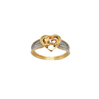 Tri-ton Milgrain prsten 15 Quinceaños prsten (14K) Popular Jewelry New York
