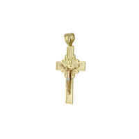 三音十字架钉吊坠（14K） Popular Jewelry 纽约