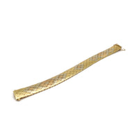 Tri-Tone Soft Bangle Bracelet (14K)