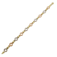 Tri-Tone XOXO Bracelet (14K) Popular Jewelry New York