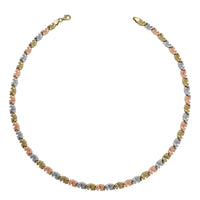 Tricolor Elephant Fancy Necklace (14K)