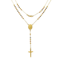 Tricolor Nuestra Señora Guadalupe Rosary kolye (14K) Popular Jewelry New York