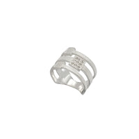 Triple Belts Ring (Silver)