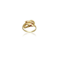 Twin Snakes CZ Ring (14K) Popular Jewelry New York