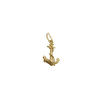 Twisted Rope Anchor Pendant (14K) 14 Karat Yellow Gold, Popular Jewelry New York
