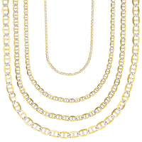 Two-Tone Mariner Pave Chain (14K)