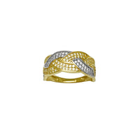 Two-Tone Pave Ring (14K) Popular Jewelry New York