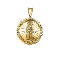 Tweekleurige Saint Lazarus Medaljon-hangertjie (14K)