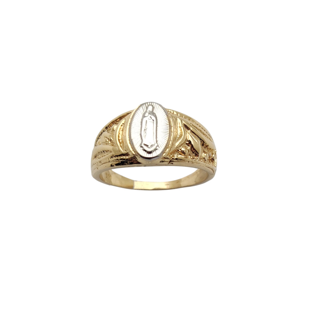 Two-Tone Virgin Mary Ring (14K) Popular Jewelry New York