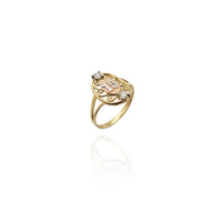Two-Tone 15th Birthday CZ Ring (14K) New York Popular Jewelry
