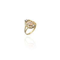 Dvotonski CZ prsten za 15. rođendan (14K), New York Popular Jewelry