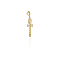 Two-Tone Cuban Ankh Pendant (14K) New York Popular Jewelry