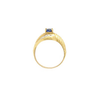 İki tonlu sapfir almaz üzük (18K) Popular Jewelry New York