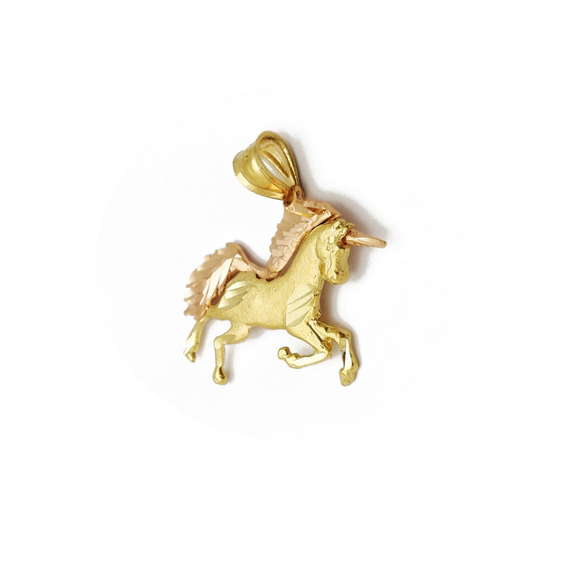 Galloping Unicorn Pendant (14K) Popular Jewelry New York