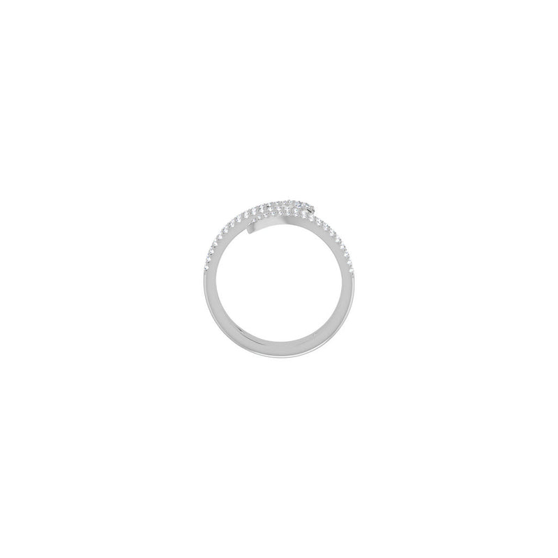 Diamond Coiled Snake Ring white (14K) setting - Popular Jewelry - New York