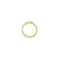 Diamond Coiled Snake Ring yellow (14K) setting - Popular Jewelry - New York