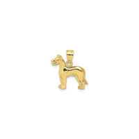 Great Dane Dog Pendant (10K) front - Popular Jewelry - New York