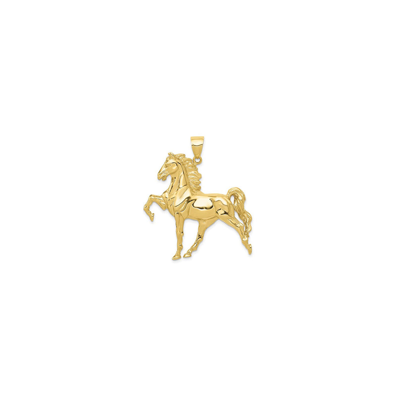 Wild Horse Pendant (10K) front - Popular Jewelry - New York