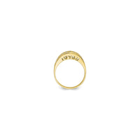 "I Love You" Channel-Set Ring (10K) setting 1 - Popular Jewelry - New York