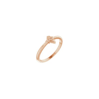 Bee Stackable Ring rose (14K) diagonal - Popular Jewelry - New York
