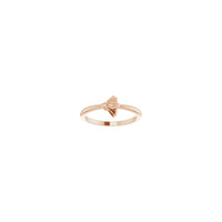 Bee Stackable Ring rožinė (14K) priekinė - Popular Jewelry - Niujorkas